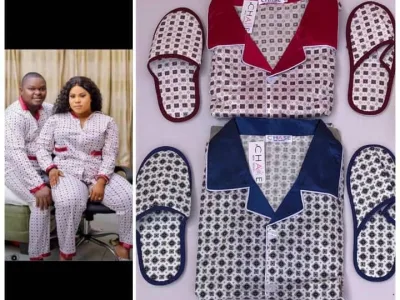 Matching Pajama Sets with Slippers – GH₵120 Per Set